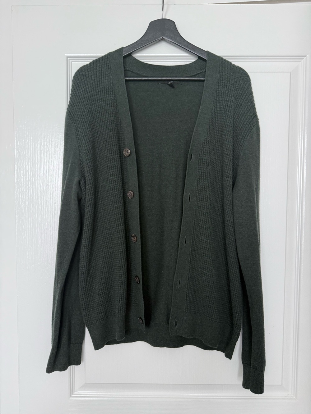 Banana Republic Dark Green Button Cardigan Sweater